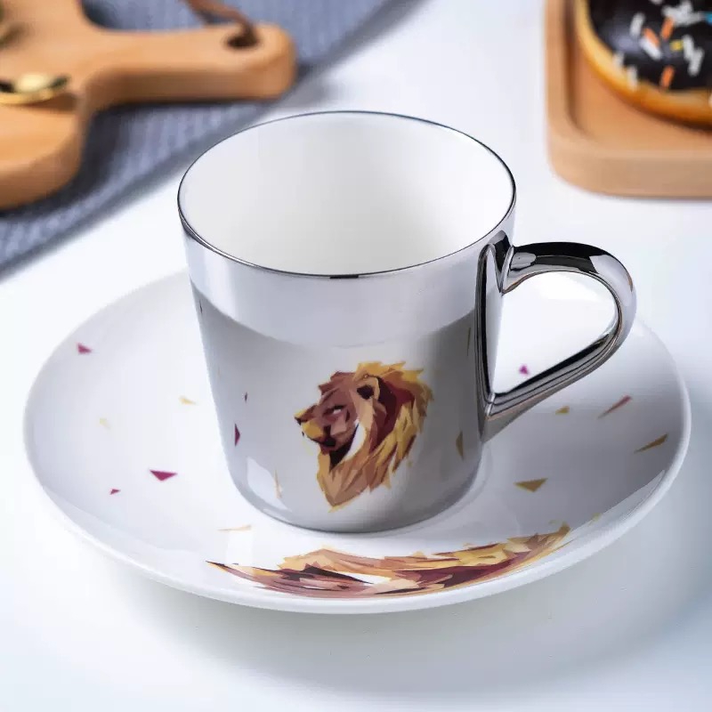  Ceramic Coffee Mug with Animal Design Ceramic Reflection Mirror  Coffee Mug  