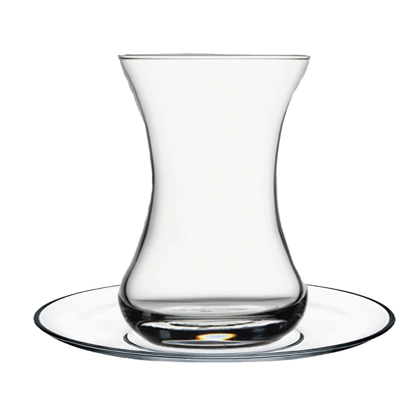 Customizable Royal Glass Tea Cup Middle East Style Turkish Coffee Tea Glass Drinkware