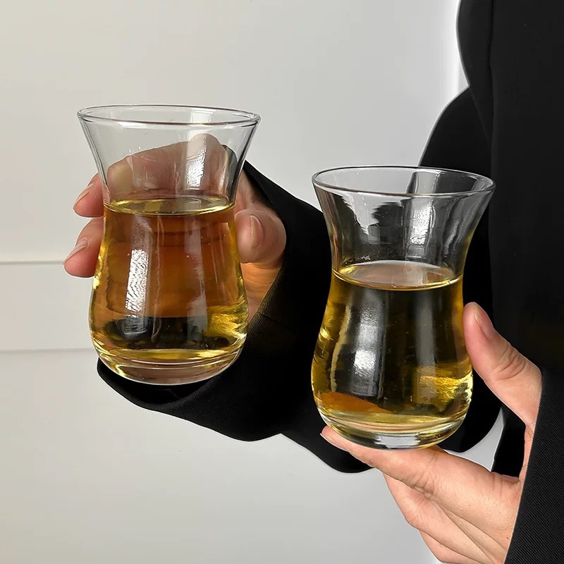 High-grade European Crystal Glass Drinking Cups and Saucers