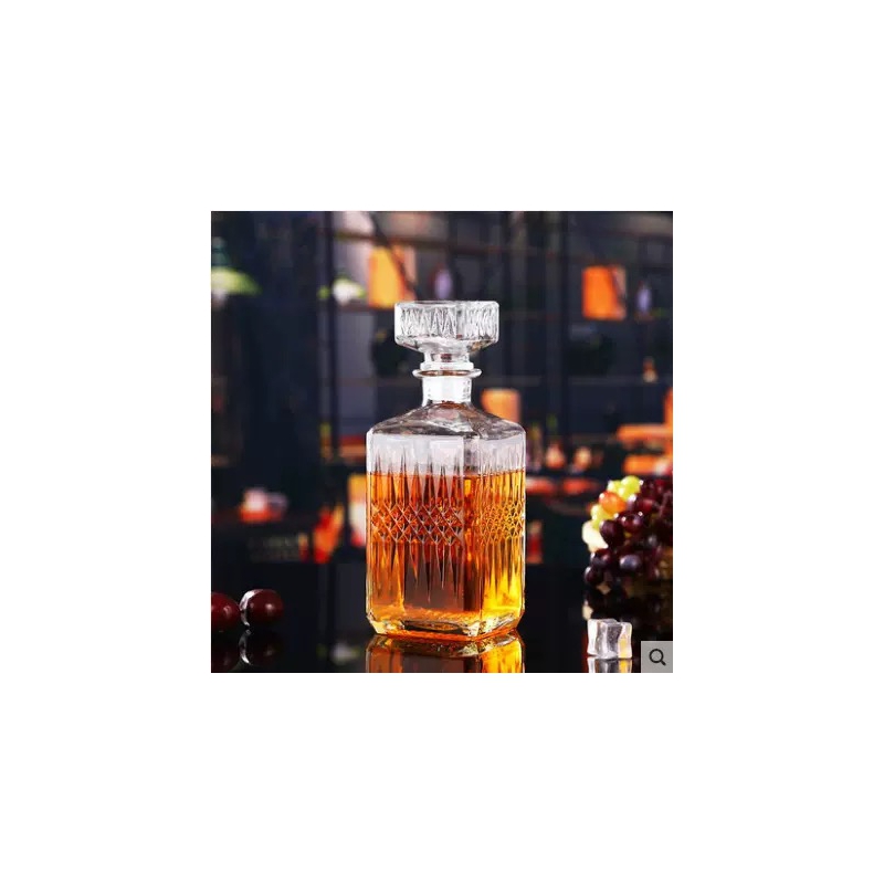 Whiskey Decanter Set with Glass Wine Bottle for Bourbon Brandy Rum and Tequila Free Sample Barware