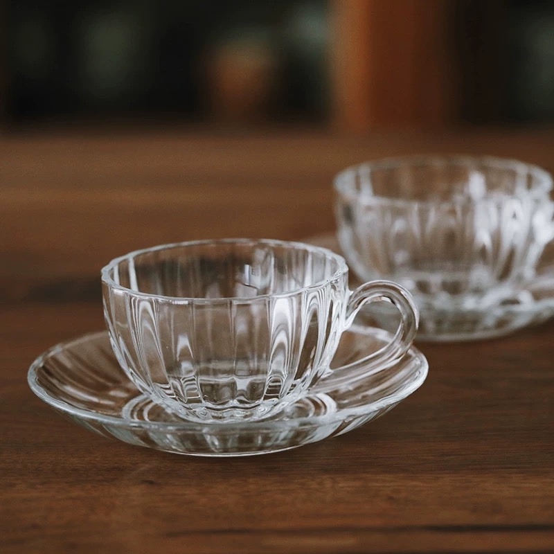 Hot Selling Glass Mugs Factory Wholesale Water Drinking Glass Coffee Cup for Cold Water 