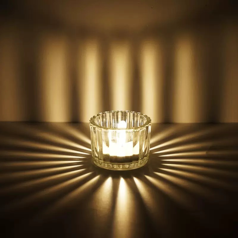 Glass Vessels Iridescent Candle Empty Jars Glass Candle Vessels Holders Jars