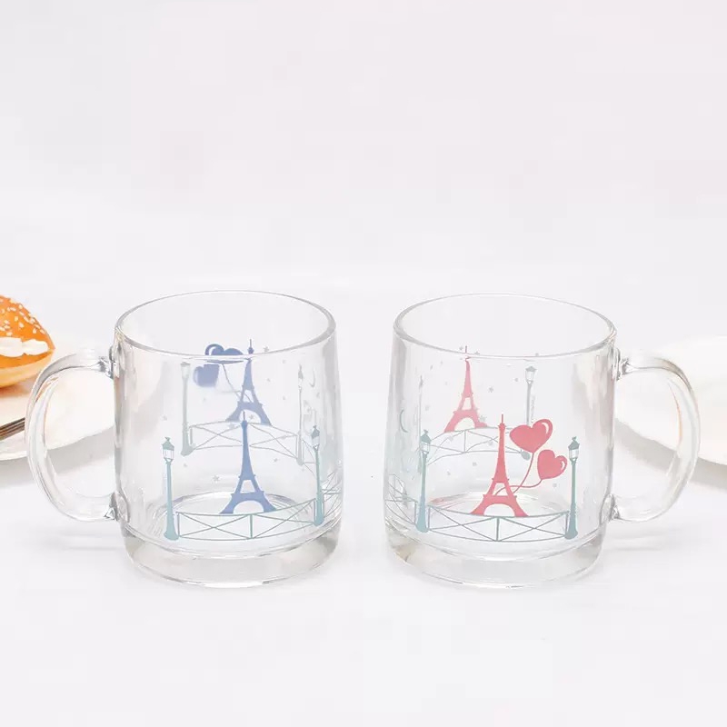 Hot Bestsale WholesaleDrink Coffee New Design Logo Print Heat Color Change Glass Cup