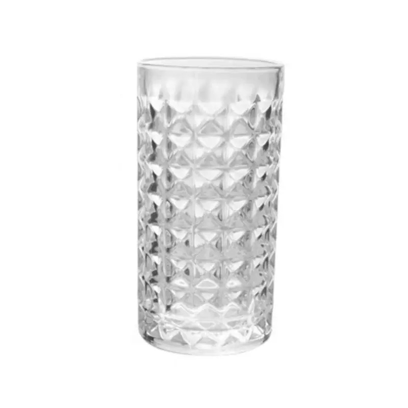 Transparent Diamond Glass Cup Whiskey Beer Wine Spirit Shot Glass for Household Bar Usage